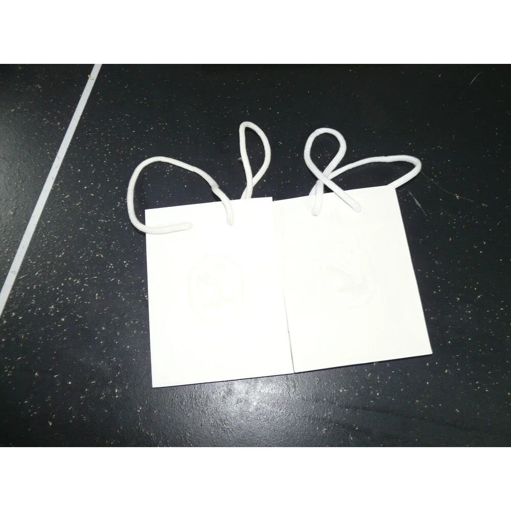 Swarovski Yellow & White Paper Gift Shopping Bag & Envelope Lot of 5